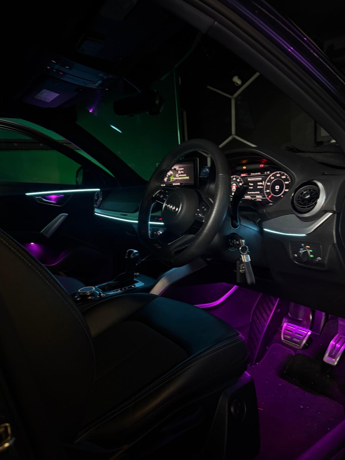 Dashboard ambient strip lighting